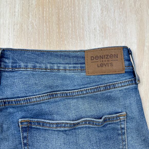 Denizen from Levi's Distressed High Rise Blue Denim Casual Jean Shorts 36 - Picture 15 of 15